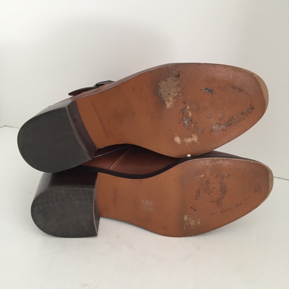 Coach Women's Buckle Chelsea Ankle Boots FG1002 Leather Dark Saddle Brown 7.5B - Picture 10 of 16